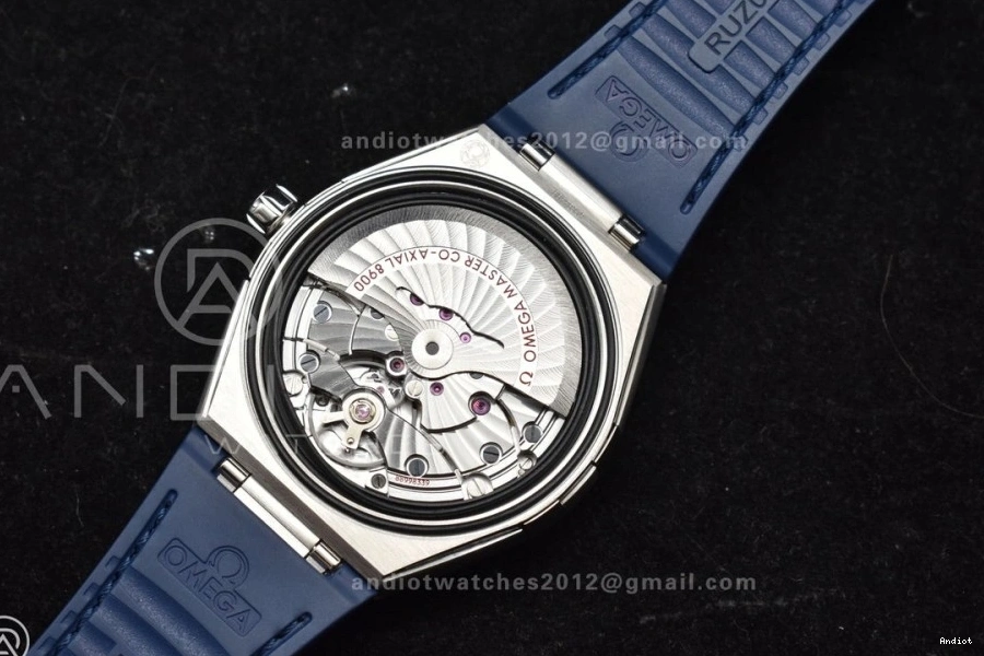Gummy Blue VSF Best A8900 Constellation Blue White Edition 1:1 Strap Ceramic Super Clone on Dial SS 0517